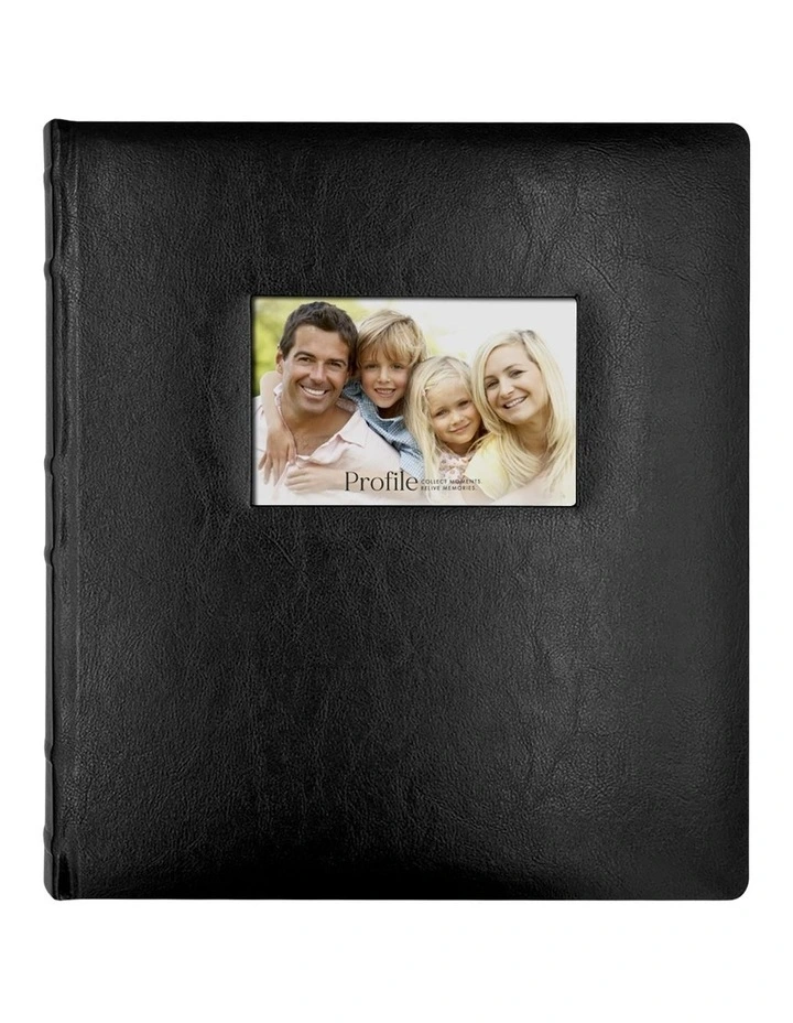 Prestige Leather Photo Album 500 Capacity in Black image 1