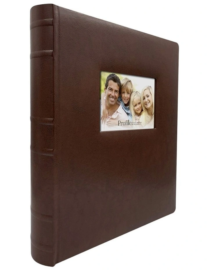 Prestige Leather Photo Album 500 Capacity in Coffee Brown image 3