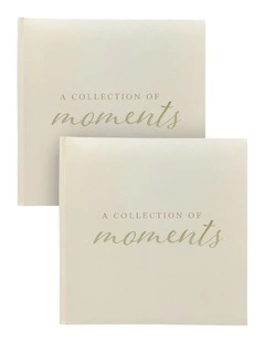A Collection Of Moments Photo Album (200ph) in Cream - 2 Pack Bundle