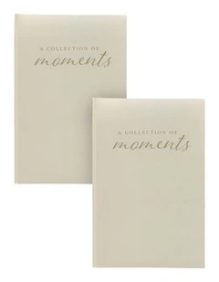 A Collection Of Moments Photo Album (300ph) in Cream - 2 Pack Bundle