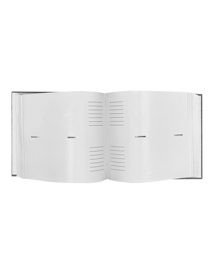 Plush Linen Photo Album 200 Photo Capacity in Grey image 4