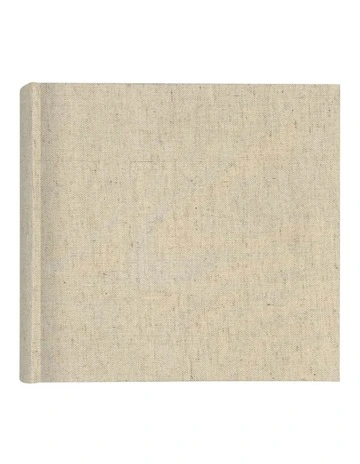 Plush Linen Photo Album 200 Photo Capacity in Cream