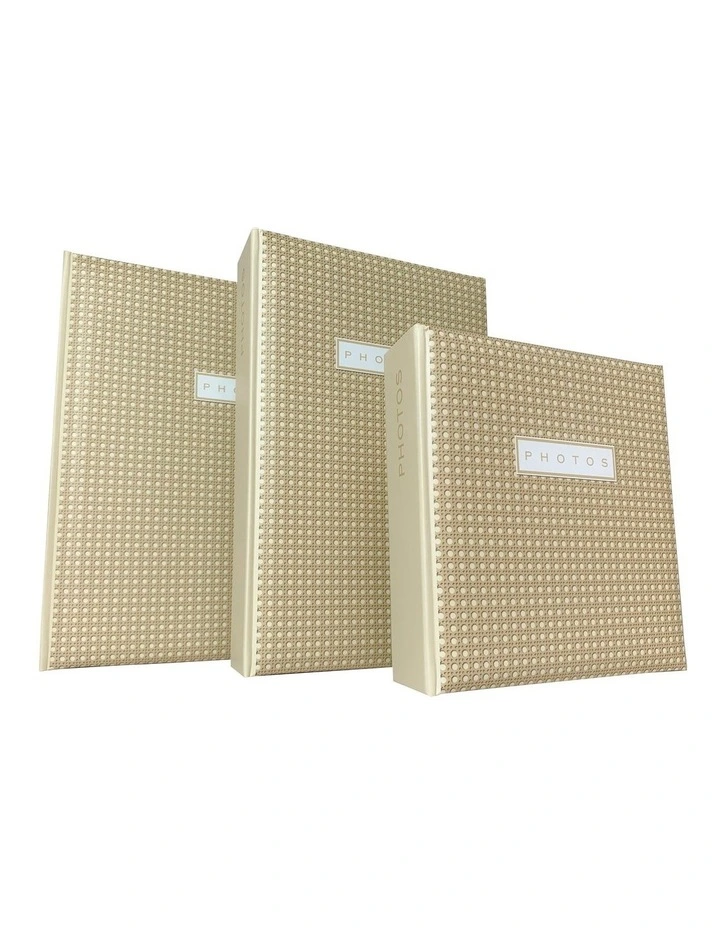 Boho Rattan Photo Album  500 Capacity 4x6" image 3