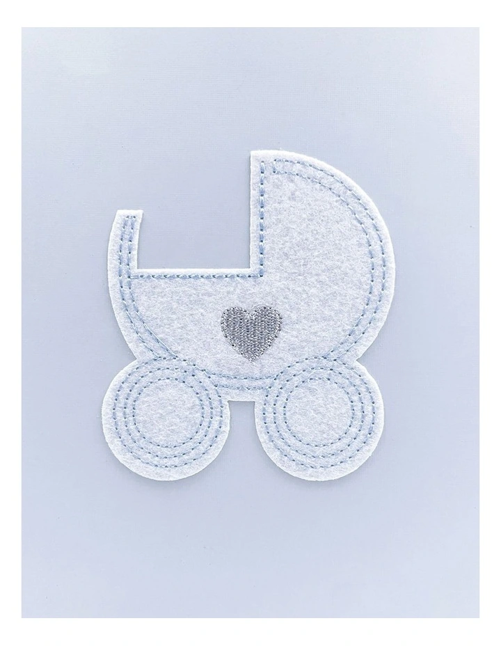 Baby Pram Dry Mount Photo Album 80 Pages 280x305cm in Blue image 4