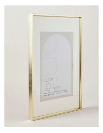 Aluminium Photo Frame A3/A4 in Gold