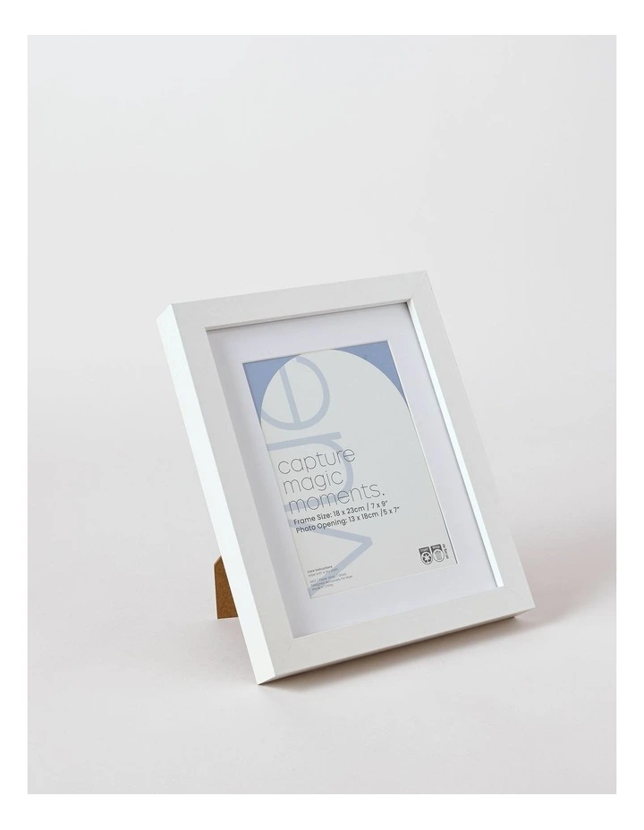 Photo Frame 18x23/13x18cm in White image 1