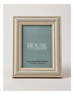 Linen Look Wrapped Photo Frame 13x18cm