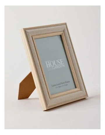 Linen Look Wrapped Photo Frame 13x18cm