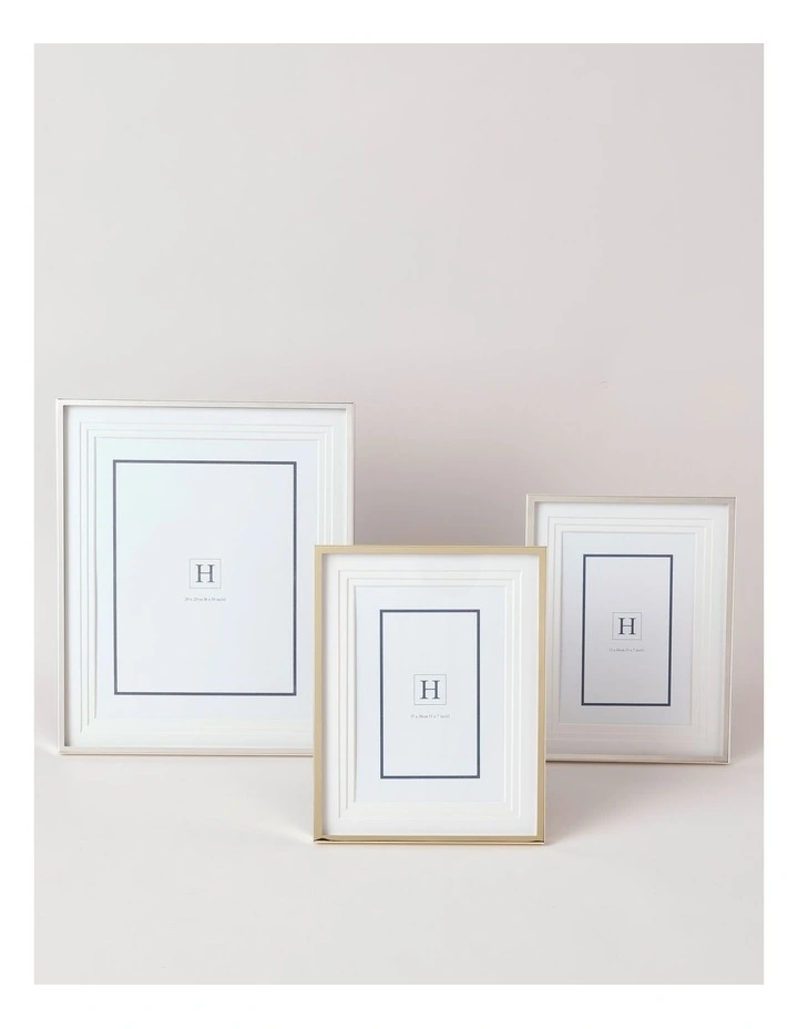 Triple Matte Look Frame 20x25 in Silver image 4