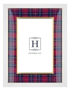 Tartan Photo Frame 10x15cm