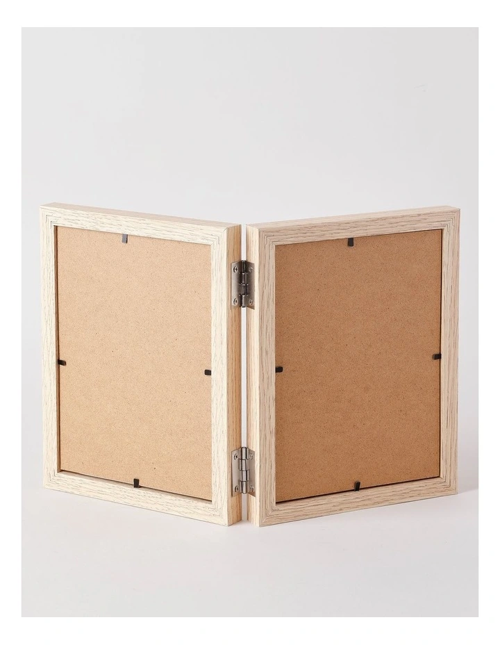 Natural Double Photo Frame 15x20cm image 3