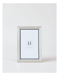 Radiance Ridged Metal Photo Frame 10x15cm in Silver