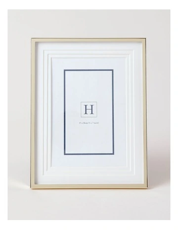 Triple Mat Look Frame 13x18cm in Gold