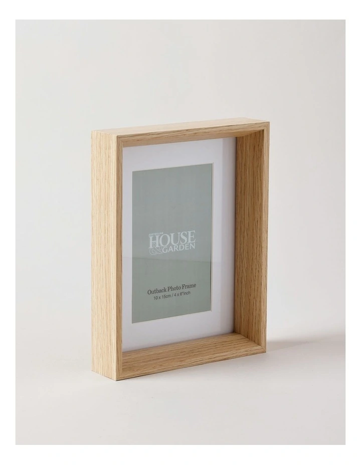 Outback MDF Wood Photo Frame 10x15cm in Brown image 2