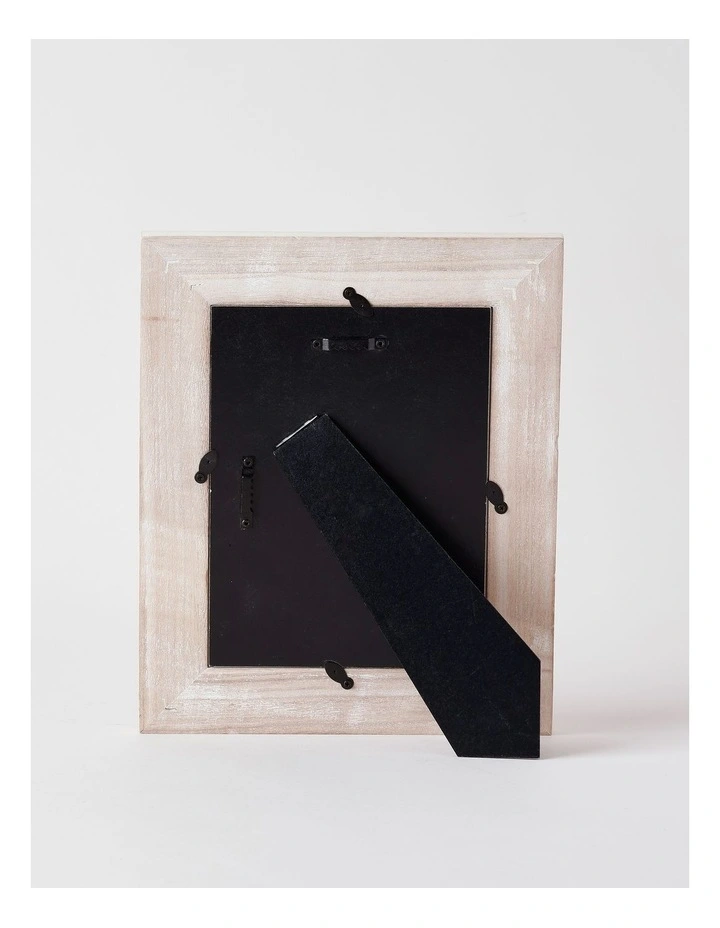 White Wash Timber Photo Frame 10x15cm in White image 3