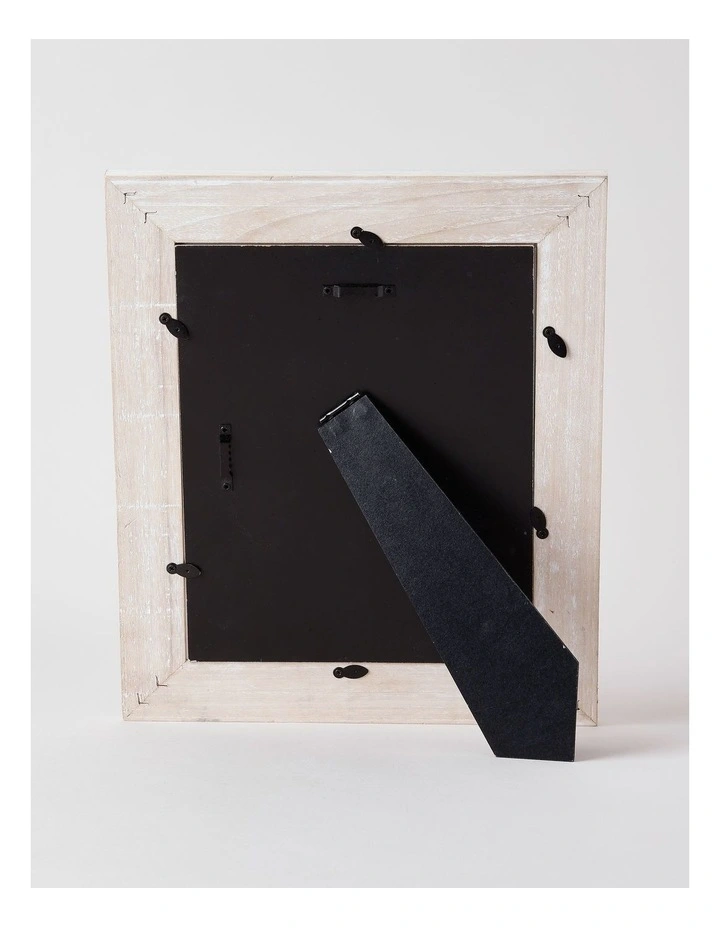 White Wash Timber Photo Frame 13x18cm in White image 3