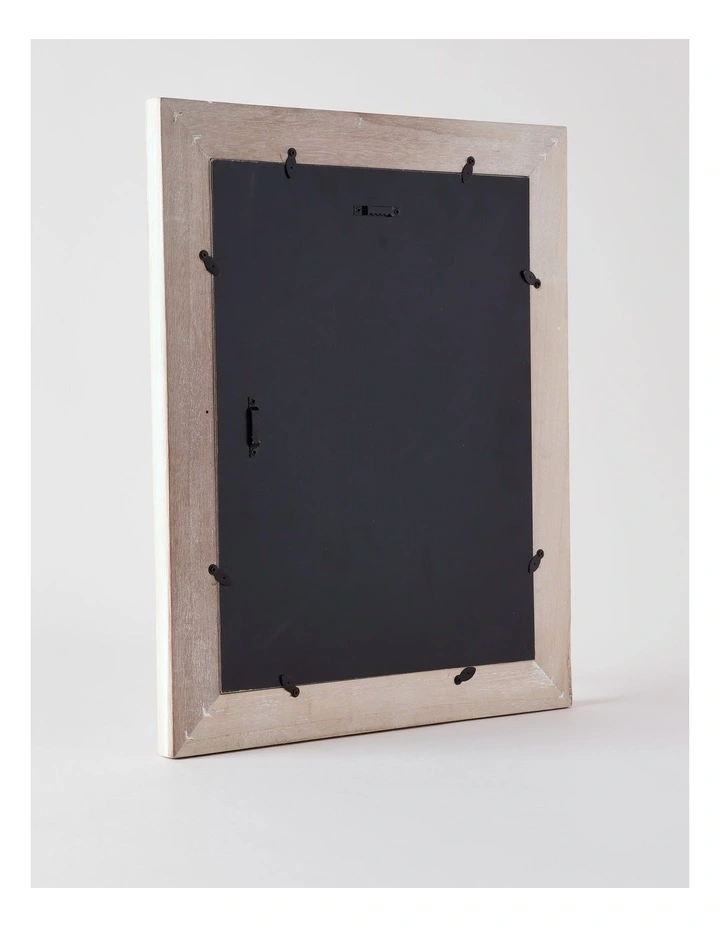 White Wash Timber Photo Frame 20x25cm in White image 3
