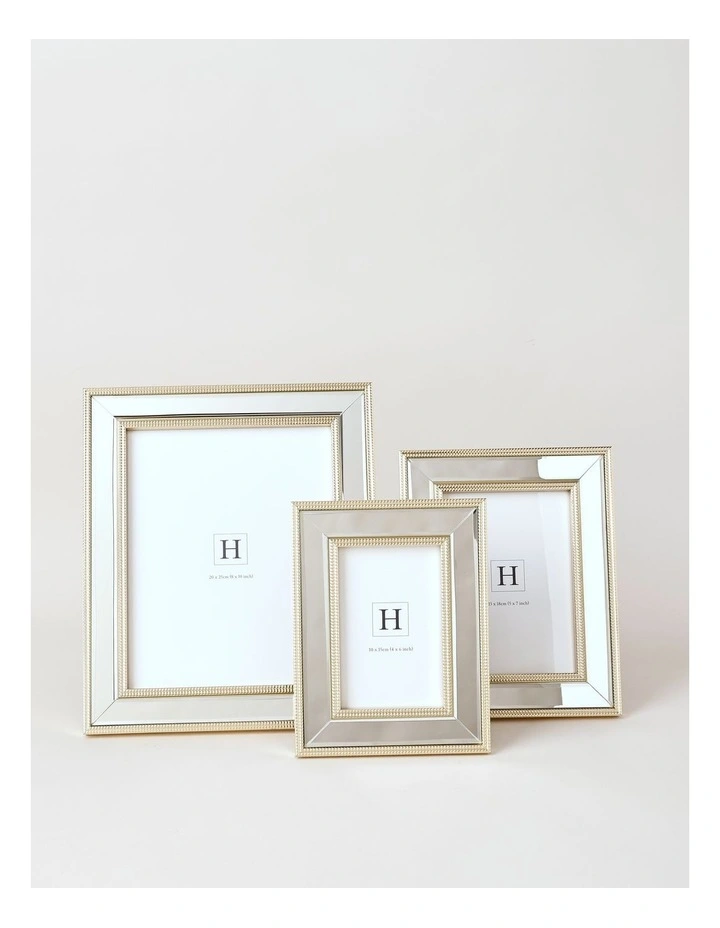 Diana Mirrored Frame 13x18cm in Gold image 4