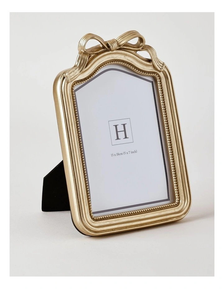 Harper Bow Photo Frame 13x18cm in Gold image 2