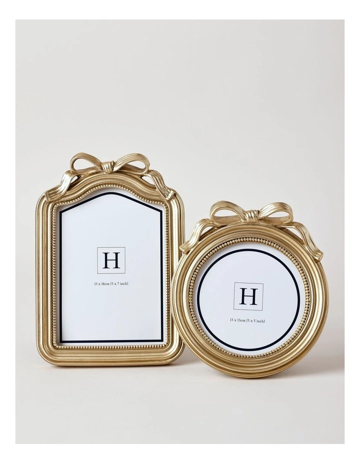 Harper Bow Photo Frame 13x18cm in Gold image 4
