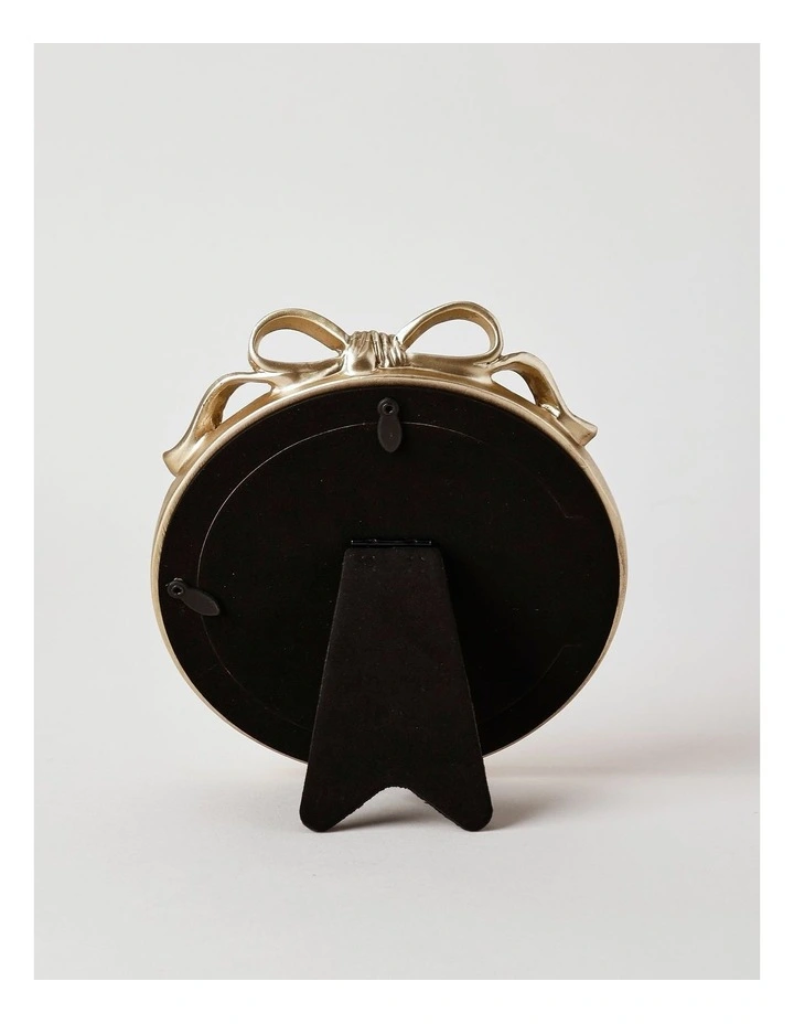 Harper Bow Photo Frame 13x13cm in Gold image 3