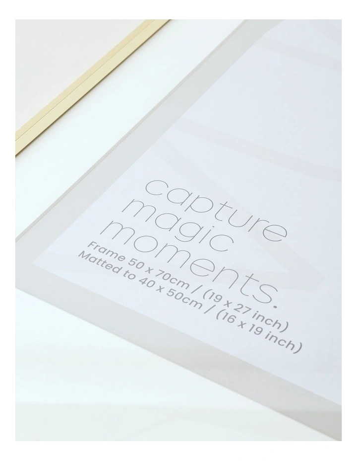 Aluminium Photo Frame 50x70/40x50cm in Gold image 3