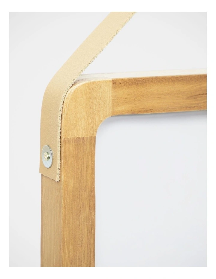 Hanging Wood Photo Frame 6x6 Matted to 4x4 in Natural image 4
