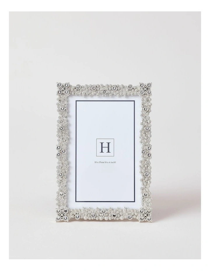 Bejewelled 10x15cm Photo Frame Silver image 1