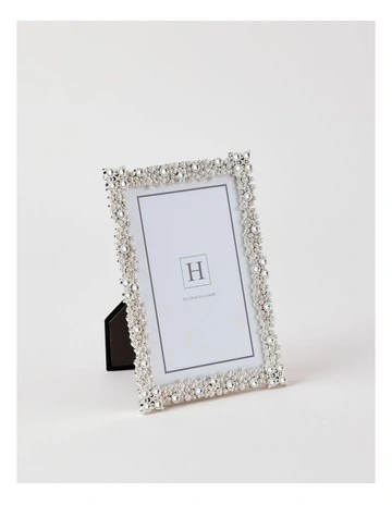 Bejewelled 10x15cm Photo Frame Silver