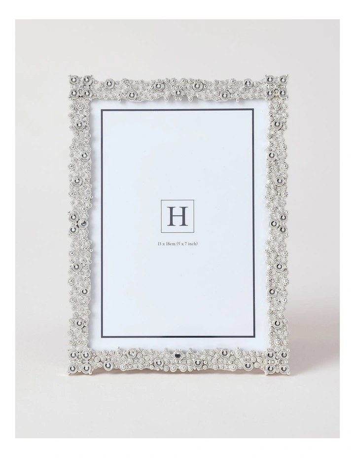 Bejewelled 13x18cm Photo Frame Silver image 1
