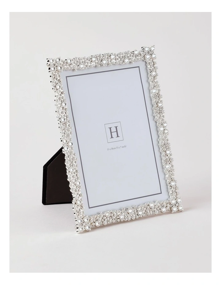 Bejewelled 13x18cm Photo Frame Silver image 2