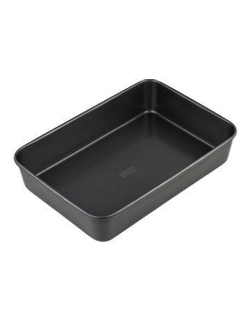 Baker Maker Non-Stick Loose Base Rectangular Tart/Quiche Pan 32x22cm in Black main image 1