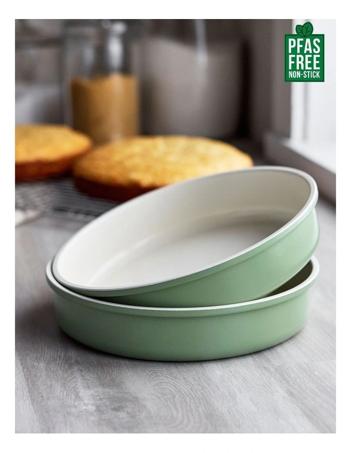 Reserve Round Cake Pan 23cm  Sage PFAS-free ceramic non-stick image 2