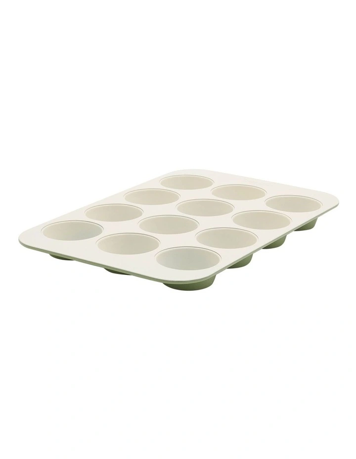Reserve 12 Cup Muffin Pan PFAS-free ceramic non-stick in Sage image 1