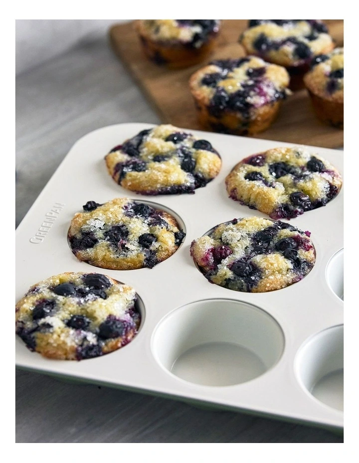 Reserve 12 Cup Muffin Pan PFAS-free ceramic non-stick in Sage image 3