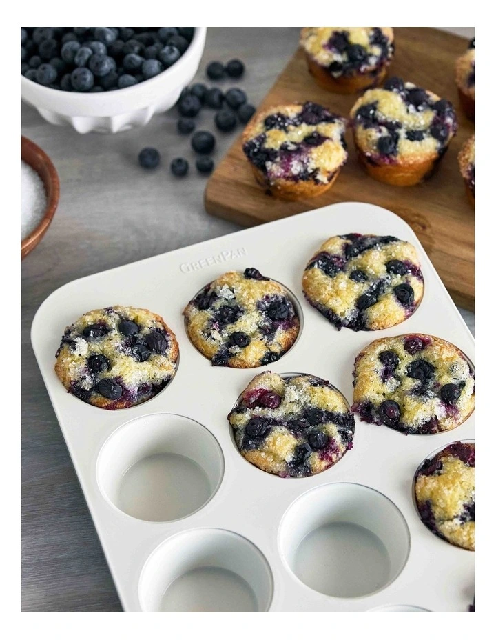 Reserve 12 Cup Muffin Pan PFAS-free ceramic non-stick in Sage image 4