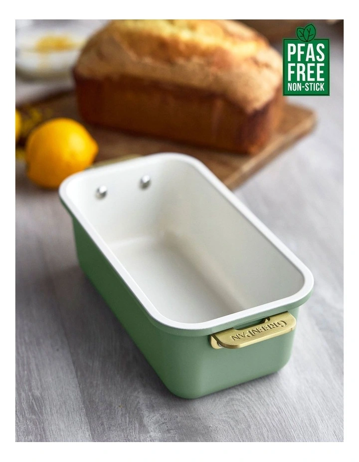 Reserve Loaf Pan 23cm with handles PFAS-free ceramic non-stick in Sage image 2