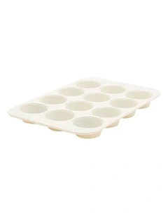 Reserve 12 Cup Muffin Pan PFAS-free ceramic non-stick in Cream White