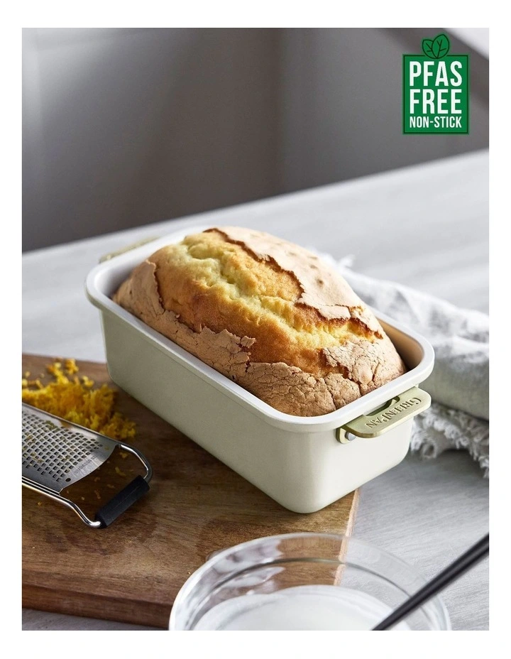 Reserve Loaf Pan 23cm with handles Cream White PFAS-free ceramic non-stick image 2