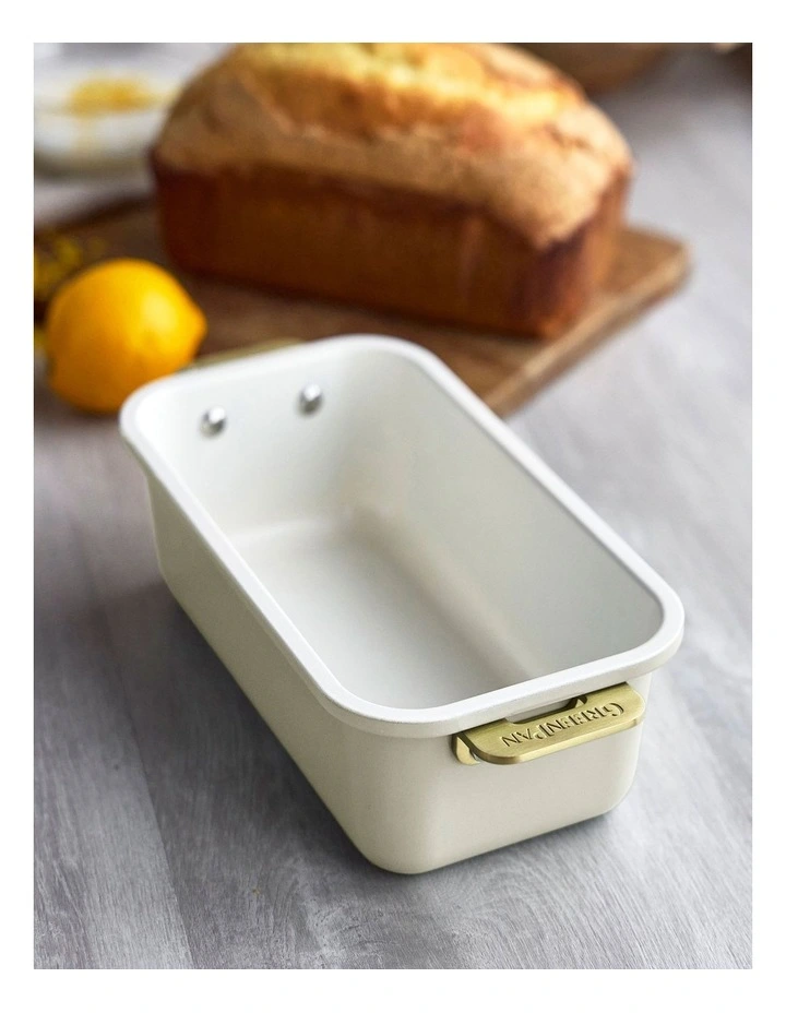 Reserve Loaf Pan 23cm with handles Cream White PFAS-free ceramic non-stick image 3