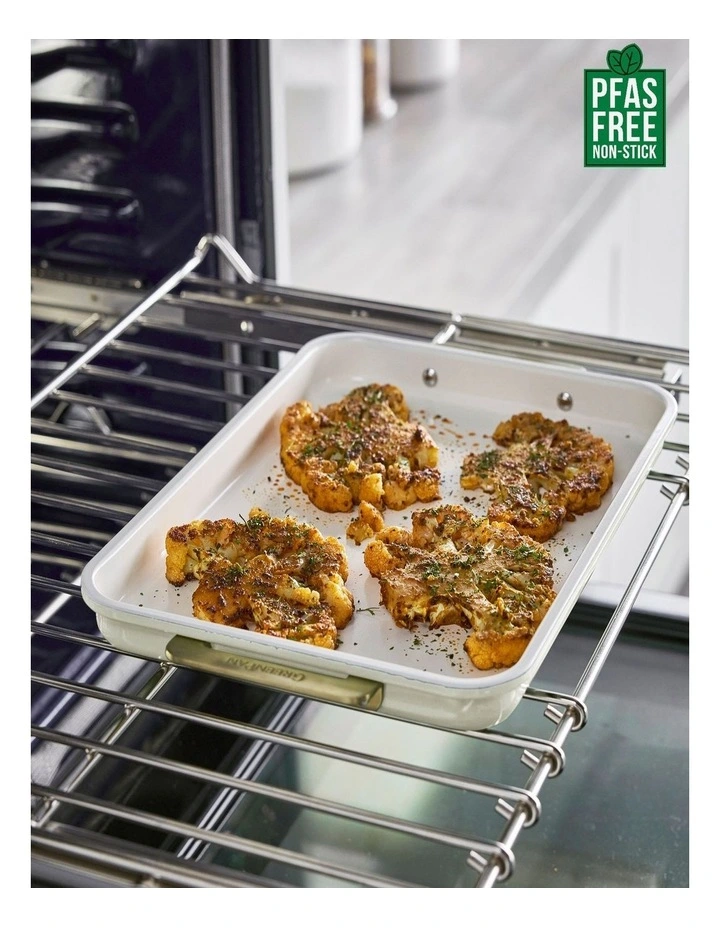 Reserve Cookie Sheet 30cm x 25cm Cream White PFAS-free ceramic non-stick image 2