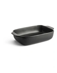 Medium Size Stoneware Baker in Black