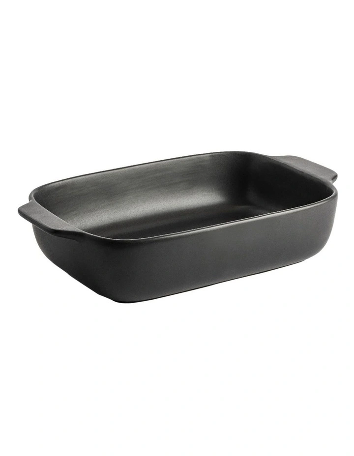 Medium Size Stoneware Baker in Black image 1