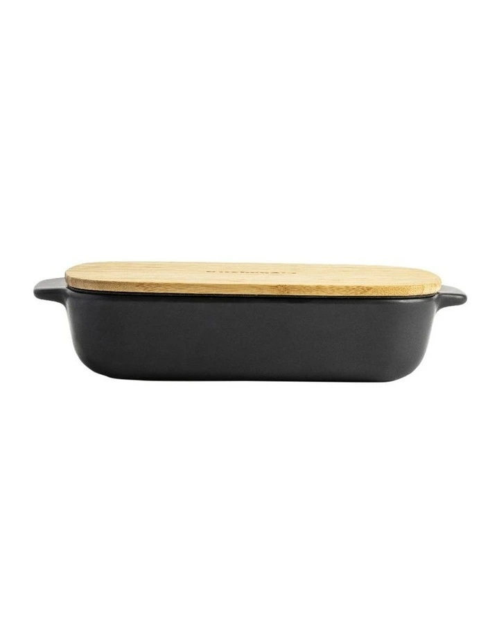 Medium Size Stoneware Baker in Black image 6