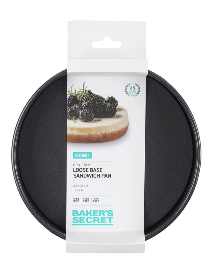 Ultimate Non-Stick Loose Base Round Sandwich Pan 20.5cm in Black image 4