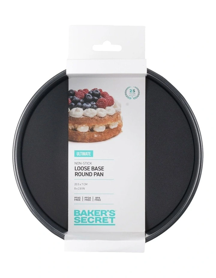Ultimate Non-Stick Loose Base Round Cake Pan 20.5cm in Black image 4