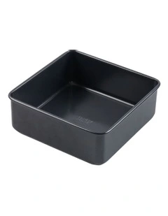 Ultimate Non-Stick Loose Base Square Cake Pan 20.5cm in Black
