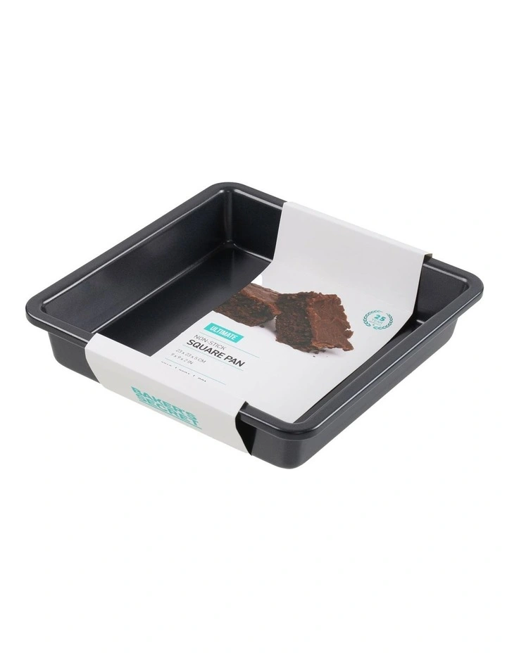 Ultimate Non-Stick Square Bake Pan 23cm in Black image 3
