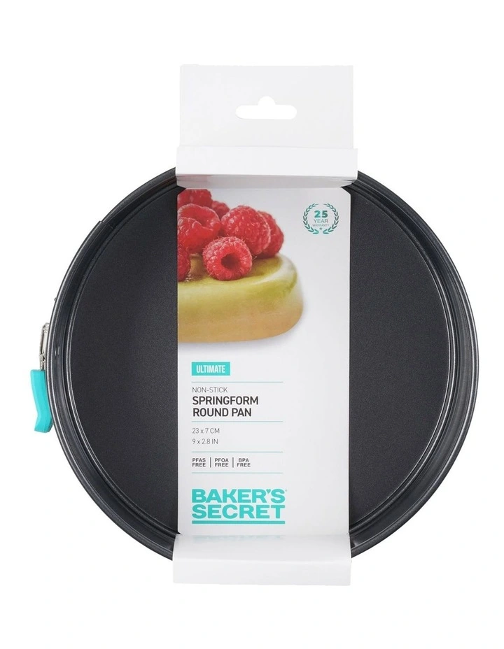 Ultimate Non-Stick Springform Round Cake Pan 23cm in Black image 4