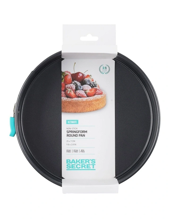 Ultimate Non-Stick Springform Round Cake Pan 25.5cm in Black image 4
